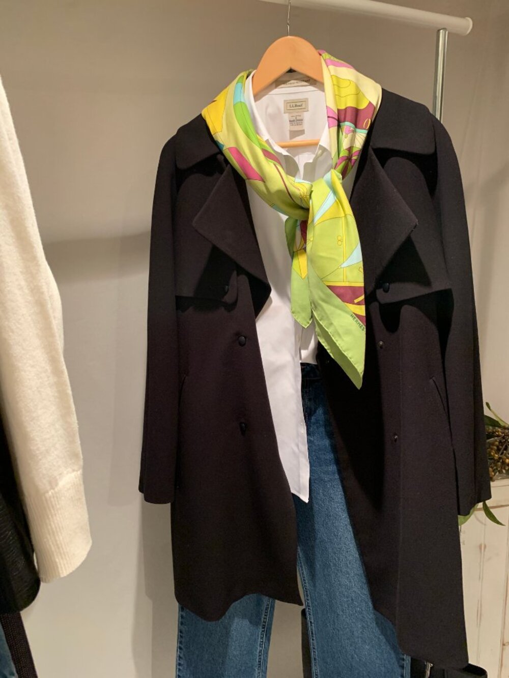 French Classic Trench Structured Navy Sinequanone - Size 12